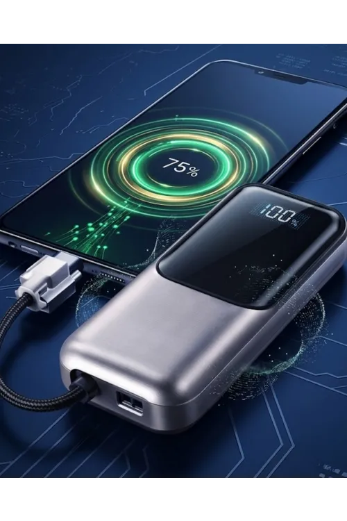 Type C Ve Lightning Destekli Yüksek Kapasiteli Powerbank 13000 Mah