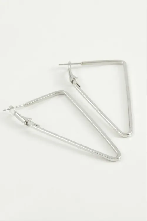 Üçgen Halka Küpe 6 cm