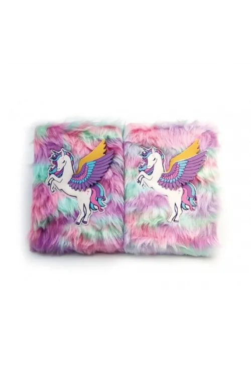 Unicorn Tasarımlı Peluş Hatıra Defteri