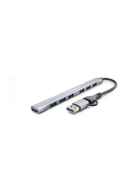 Usb 3.0 & Type-C Hub 7 Port - Gri HDX7857