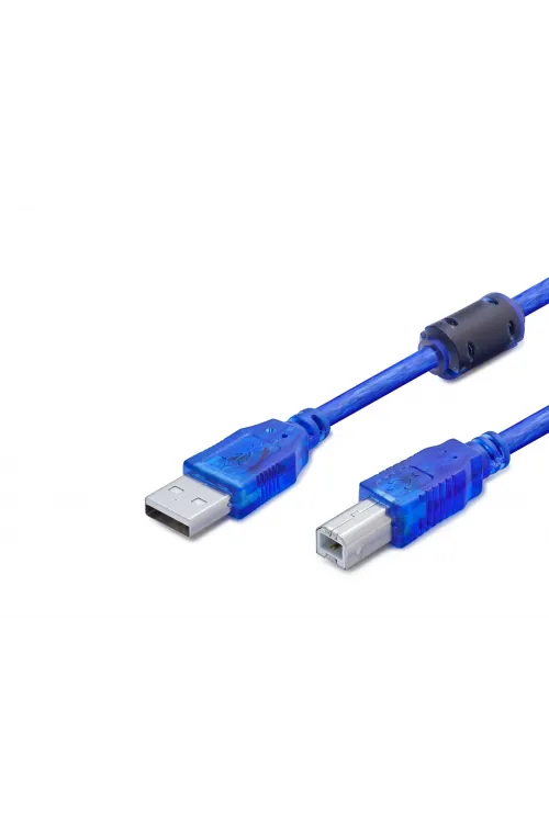 Usb Printer Kablosu 3 M - Şeffaf Mavi HDX7502