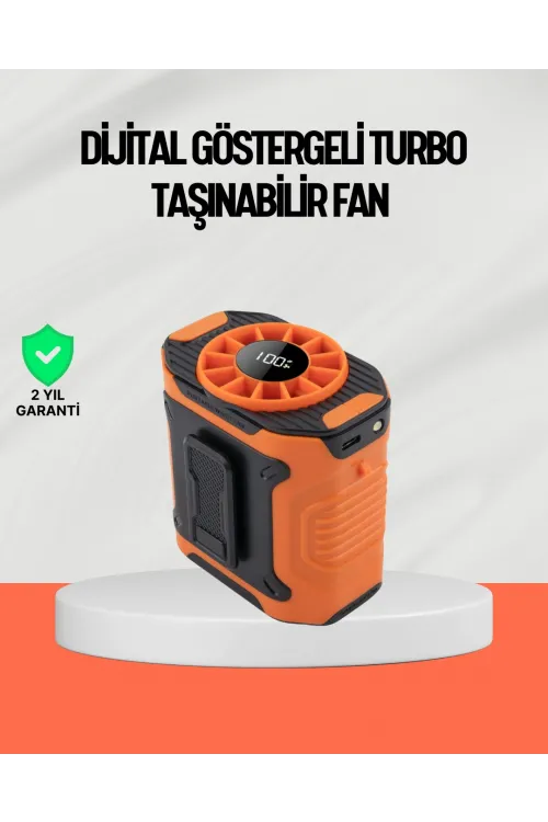 Usb Şarjlı Güçlü Hız Ayarlı El Ve Bel Fanı