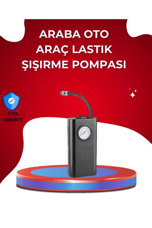 Usb Şarjlı Kompakt Elektrikli Hava Kompresörü 3000 Mah