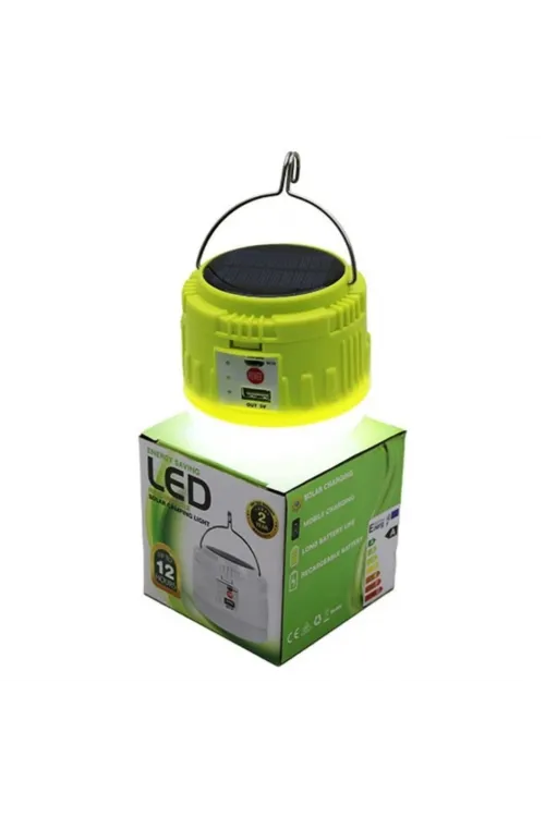 USB Şarjlı LED Solar Kamp Lambası