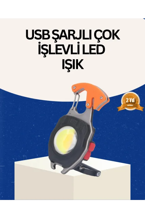 Usb Şarjlı Mini Led Anahtarlık Fener