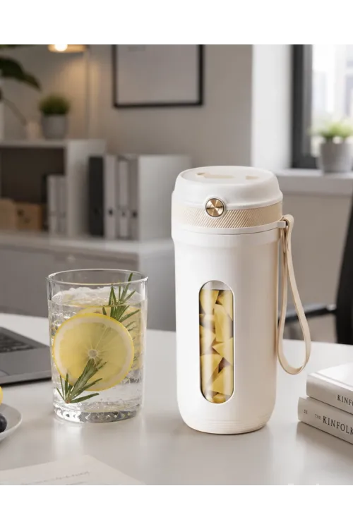 Usb Şarjlı Mini Smoothie Blender Pratik Meyve Karıştırıcı 350 Ml
