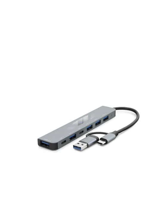 Usb Type-C 3.0 Hub 7 Port Gri HDX7827