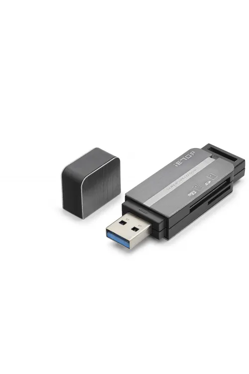 Usb Type-C 3.2 Gen1 Kart Okuyucu Sd Microsd 5 Gbps Gri HDX7054