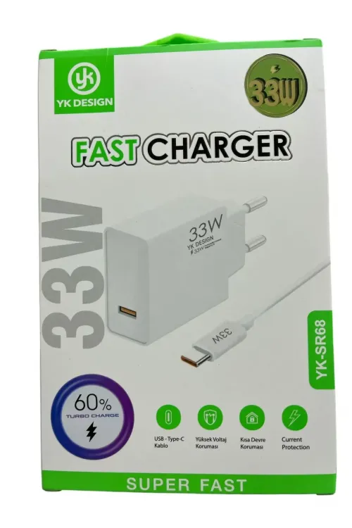 Usb Type-c 33w Şarj Aleti Yk-sr68
