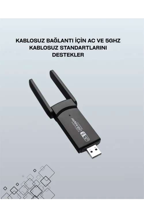 USB WiFi Adaptör – 1200 Mbps Hız