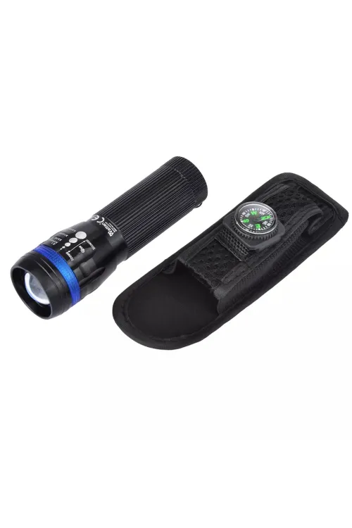 Uzun Menzilli Süper Zoomlu Pilli LED El Feneri Güçlü Işık Performansı WT-060