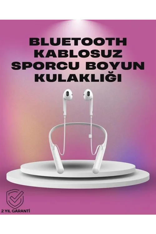 Uzun Pil Ömürlü Kablosuz Kulaklık – Boyun Askılı, 100 Saat Kullanım