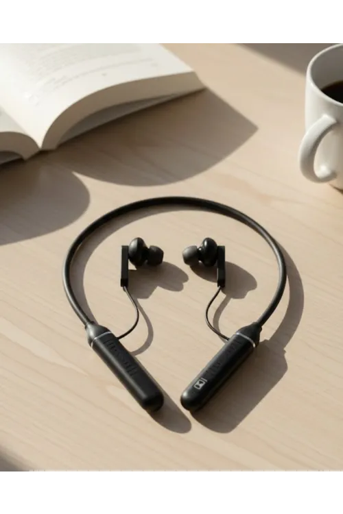 Uzun Süre Kullanımlı Kablosuz Boyun Askılı Stereo Kulaklık Güçlü Bas Ve Net Ses