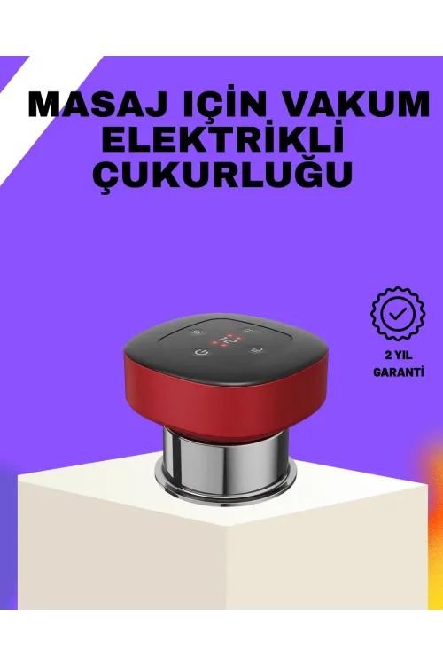 Vakumlu Masaj Aleti Çok Kademeli Emme Isıtmalı Ev Tipi Terapi