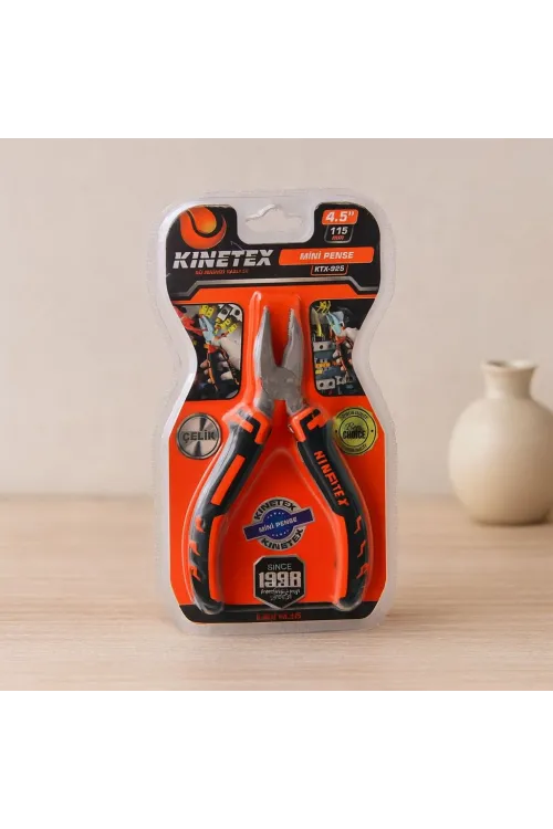 Vakumlu Mini Çelik Pense 115 mm (Yaylı)