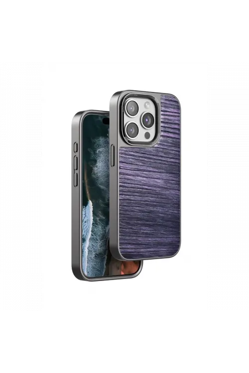 Venco Apple iPhone 14 Pro Max Wave Kapak - Derin Mor