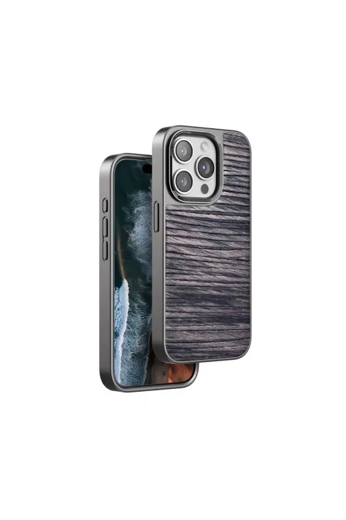 Venco Apple İphone 14 Pro Max Wave Kapak - Kahverengi