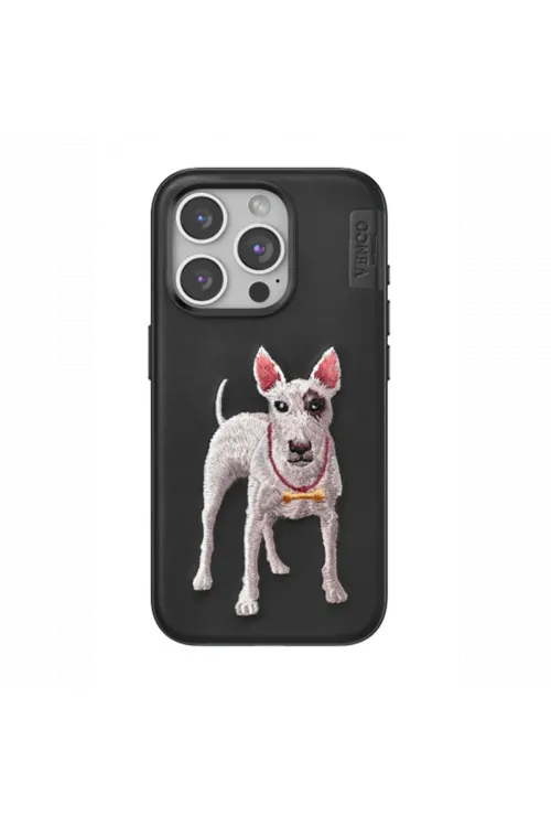 Venco Apple iPhone 15 Pro Max Perma Desenli Kapak - Siyah