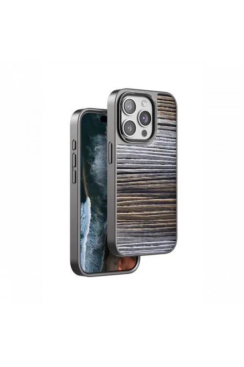 Venco Apple iPhone 15 Pro Max Wave Kapak - Sarı