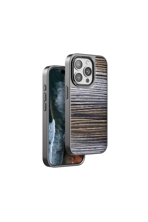 Venco Apple İphone 15 Pro Wave Kapak - Sarı