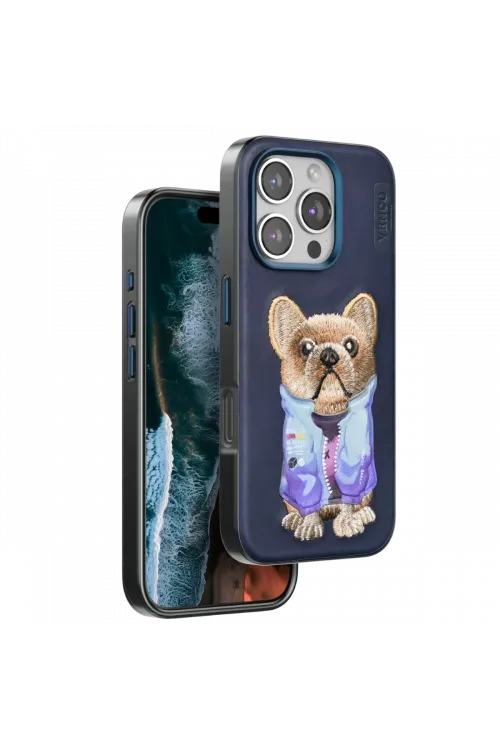 Venco Apple iPhone 16 Pro Max Cute Desenli Kapak - Lacivert