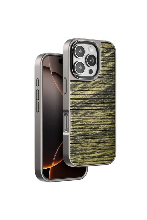 Venco Apple İphone 16 Pro Max Wave Kapak - Koyu Kahve