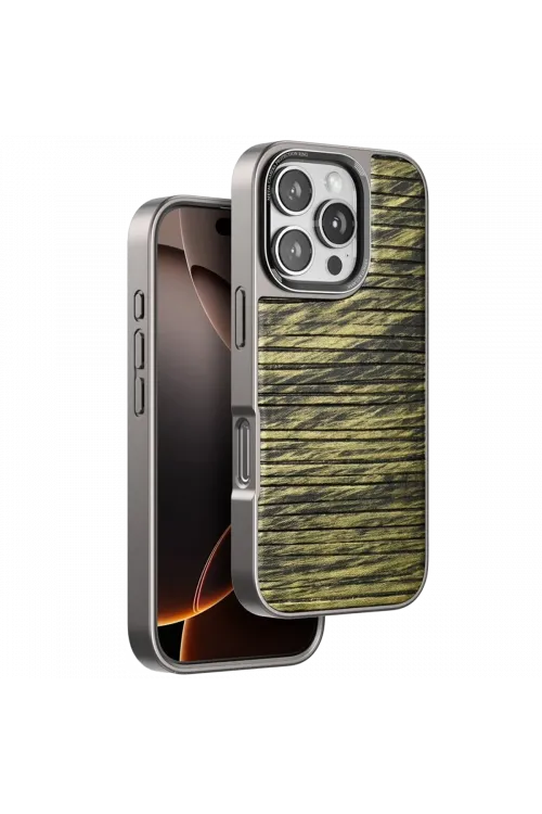 Venco Apple iPhone 16 Pro Wave Kapak - Koyu Kahve