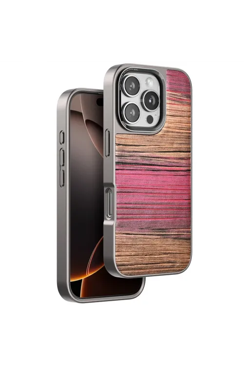Venco Apple İphone 16 Pro Wave Kapak - Pembe