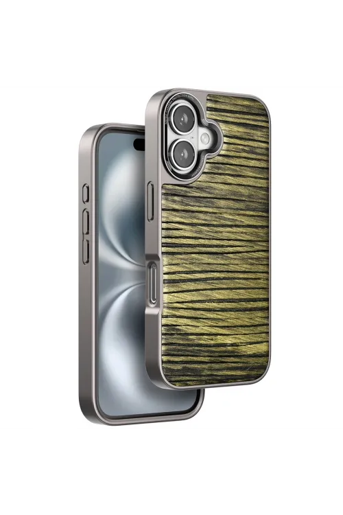 Venco Apple İphone 16 Wave Kapak - Koyu Kahve
