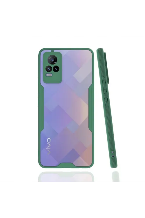 Vivo V21e Kılıf Platin Silikon - Yeşil
