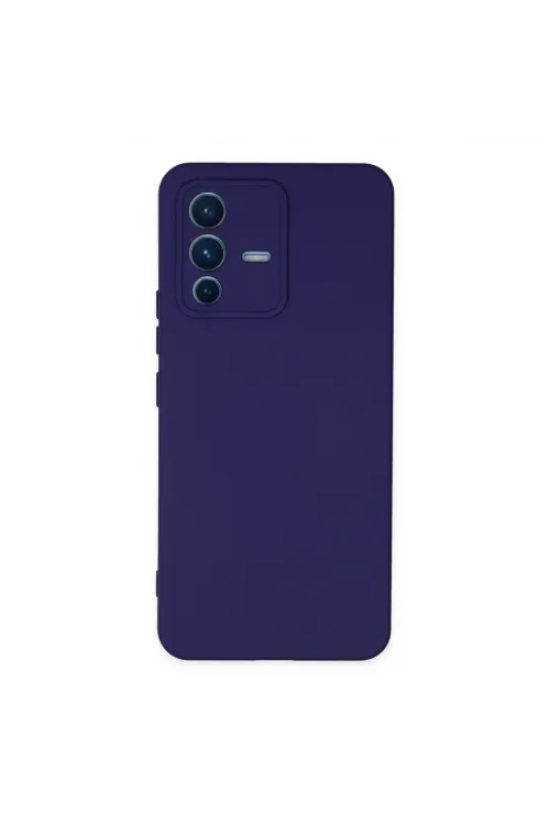Vivo V23 5g Kılıf Nano İçi Kadife Silikon - Mor