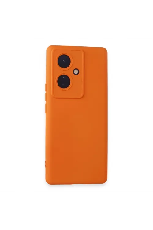 Vivo V29 Lite Kılıf Nano İçi Kadife Silikon - Turuncu