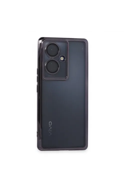 Vivo V29 Lite Kılıf Razer Lensli Silikon - Mor