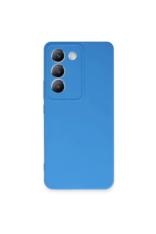 Vivo V30 Lite 4g Kılıf First Silikon - Mavi