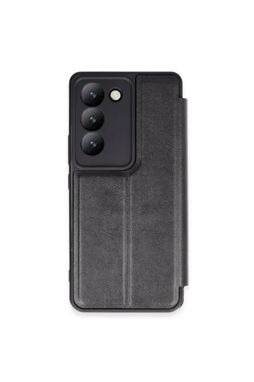 Vivo V30 Lite 4g Kılıf Flip Cover - Siyah