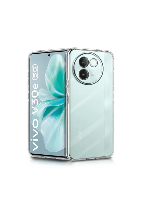 Vivo V30e Kılıf Lüx Şeffaf Silikon