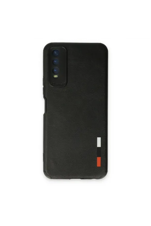 Vivo Y11s Kılıf Loop Deri Silikon - Siyah
