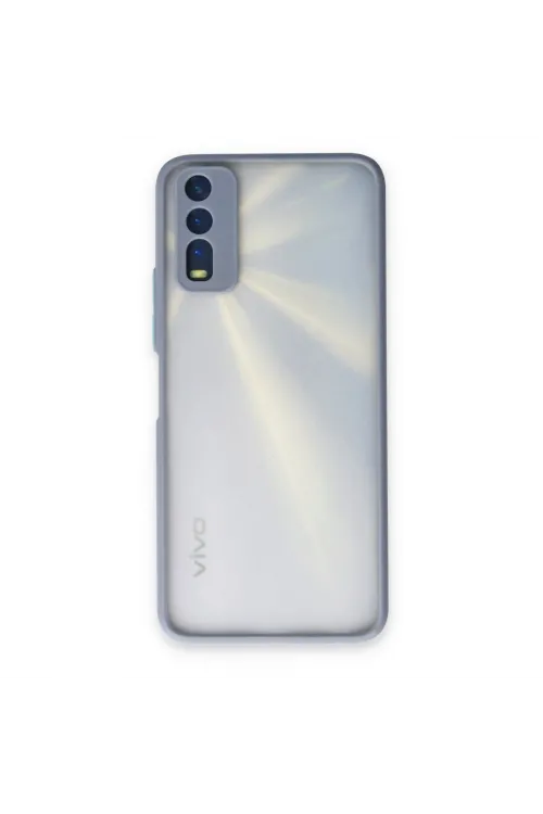 Vivo Y11s Kılıf Montreal Silikon Kapak - Gri