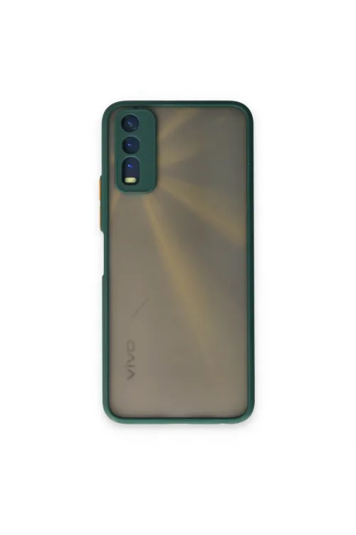 Vivo Y11s Kılıf Montreal Silikon Kapak - Yeşil