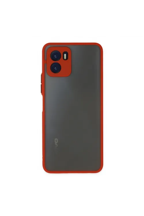 Vivo Y15s Kılıf Montreal Silikon Kapak - Kırmızı