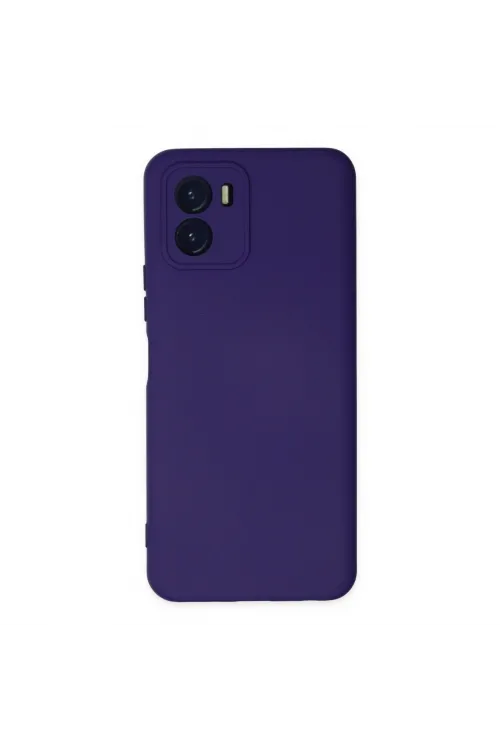 Vivo Y15s Kılıf Nano İçi Kadife Silikon - Mor