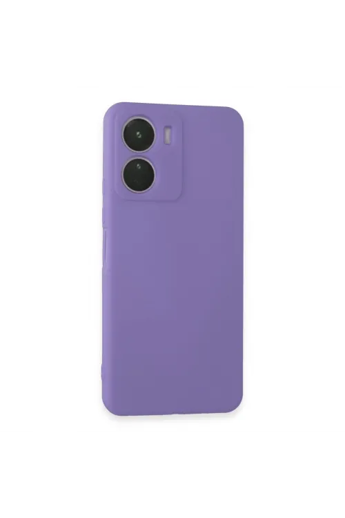 Vivo Y16 Kılıf First Silikon - Lila