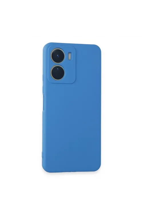 Vivo Y16 Kılıf First Silikon - Mavi