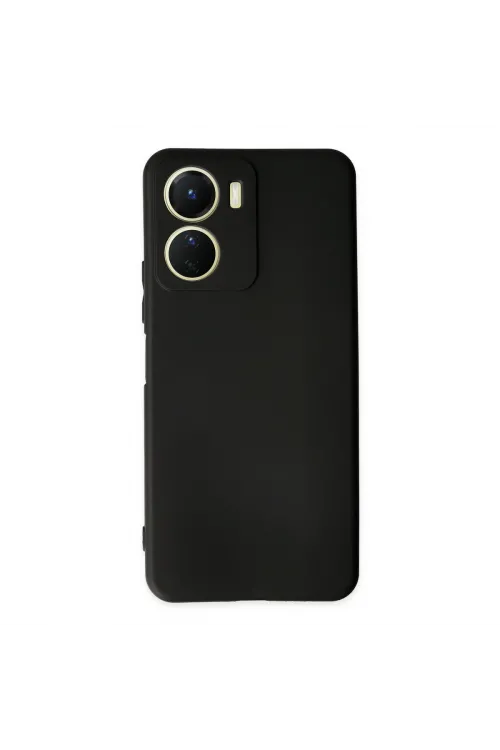 Vivo Y16 Kılıf First Silikon - Siyah