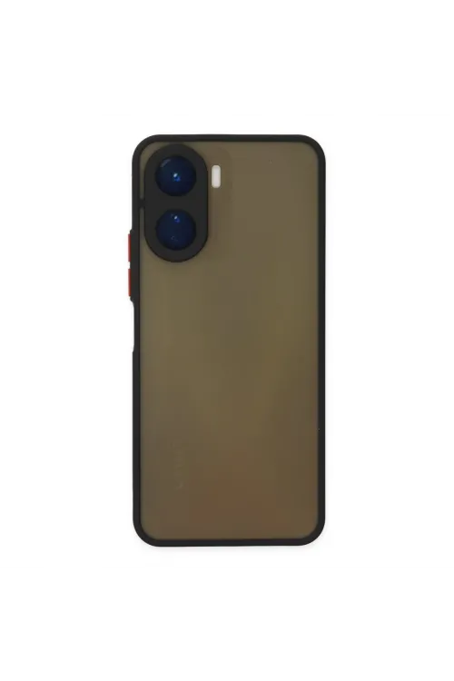 Vivo Y16 Kılıf Montreal Silikon Kapak - Siyah