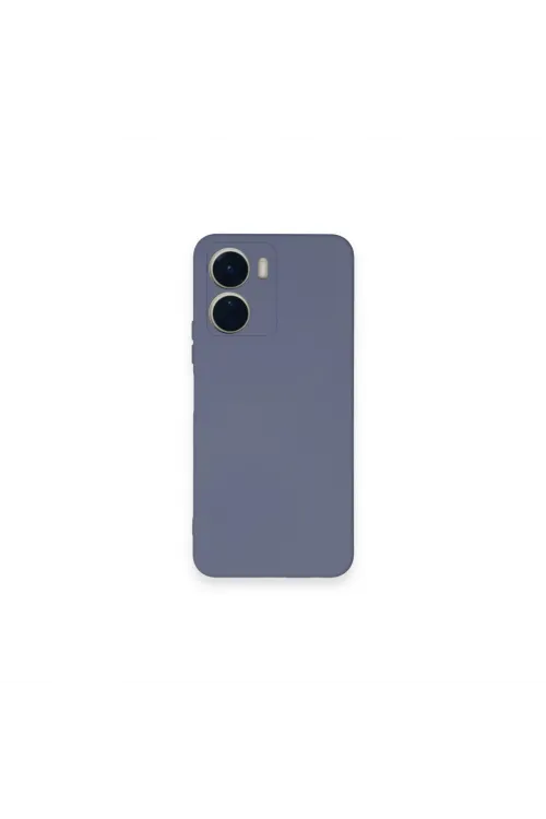 Vivo Y16 Kılıf Nano İçi Kadife Silikon - Gri
