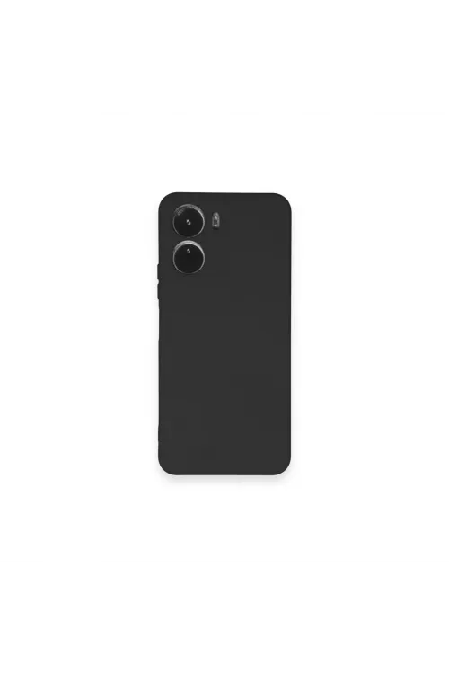 Vivo Y16 Kılıf Nano İçi Kadife Silikon - Siyah