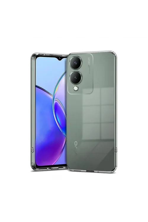 Vivo Y17s Kılıf Lüx Şeffaf Silikon