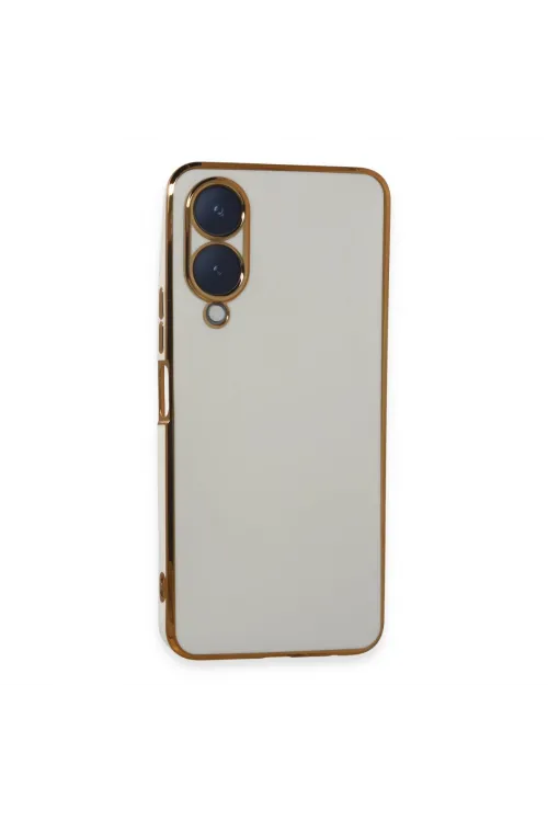 Vivo Y17s Kılıf Volet Silikon - Beyaz
