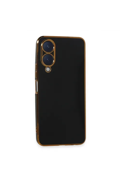 Vivo Y17s Kılıf Volet Silikon - Siyah